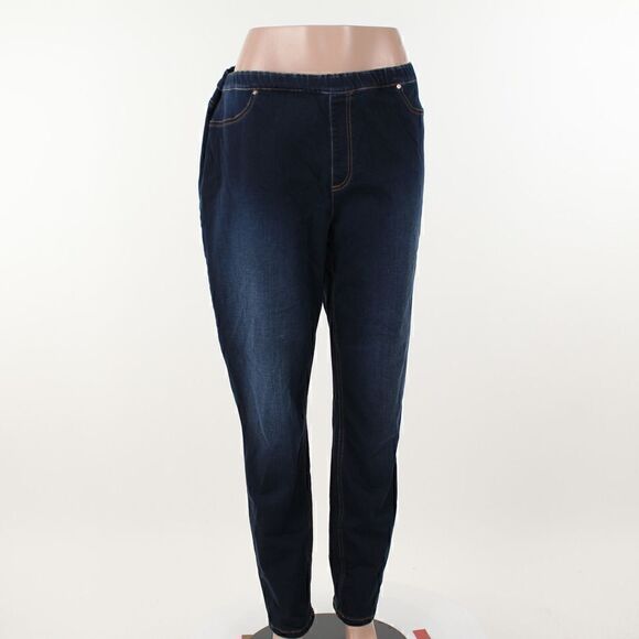 Marina Rinaldi Ibisco Denim Leggings in Ski Blue - Picture 2 of 5